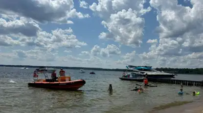 Groźne incydenty na jeziorze Niegocin — ratownicy interweniują w trudnych warunkach