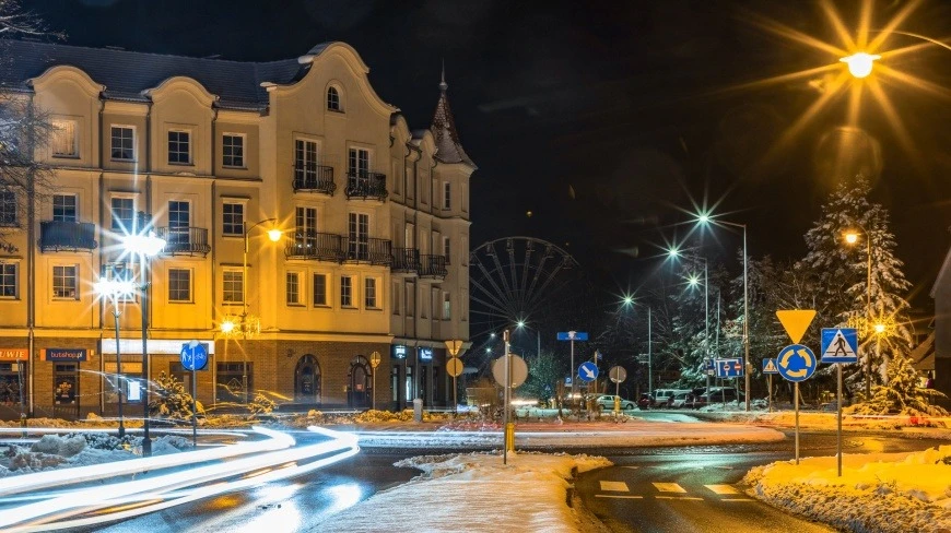 Giżycko na Mazurach.