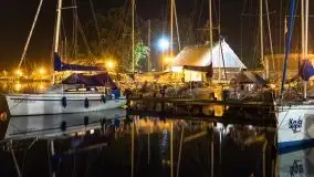 Noc w porcie Keja w Węgorzewie, sierpień 2021 - zdjęcie 27