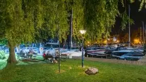 Zdjęcia nocne portu w Wierzbie przy jeziorze Bełdany - zdjęcie 20