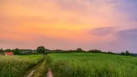 Zachód słońca w okolicach wsi Ublik - zdjęcie 21