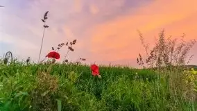 Zachód słońca w okolicach wsi Ublik - zdjęcie 12