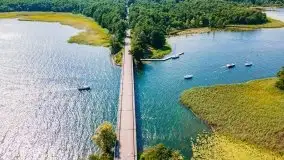 Wąskie żeglarskie gardło na Mazurach, jezioro Kirsajty - zdjęcie 6