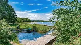 Wąskie żeglarskie gardło na Mazurach, jezioro Kirsajty - zdjęcie 16