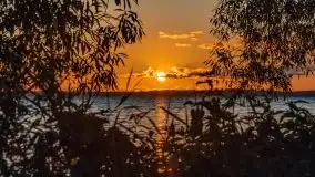 Zachód słońca nad jeziorem Dargin, wrzesień 2021 - zdjęcie 13