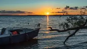 Zachód słońca nad jeziorem Dargin, wrzesień 2021 - zdjęcie 8