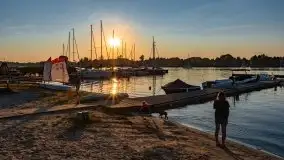 Zachód słońca nad jeziorem Bocznym, Tło Dla Mew, wrzesień 2021 - zdjęcie 18