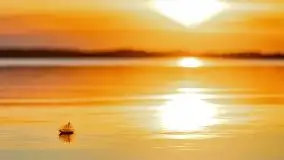 Zachód słońca nad jeziorem Dobskim, wrzesień 2021 - zdjęcie 7