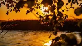 Zachód słońca, Giżycko, jezioro Niegocin, październik 2021 r. - zdjęcie 31