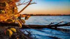 Zachód słońca, Giżycko, jezioro Niegocin, październik 2021 r. - zdjęcie 19