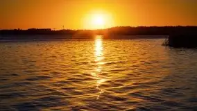 Zachód słońca, Giżycko, jezioro Niegocin, październik 2021 r. - zdjęcie 16