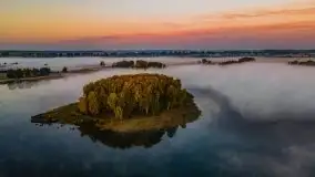 Październikowy wschód słońca, mgły i szron - zdjęcie 13