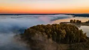 Październikowy wschód słońca, mgły i szron - zdjęcie 38