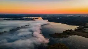 Październikowy wschód słońca, mgły i szron - zdjęcie 5