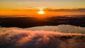 Październikowy wschód słońca, mgły i szron - zdjęcie 44