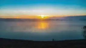 Październikowy wschód słońca, mgły i szron - zdjęcie 39