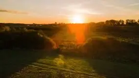 Jesienny zachód słońca z lotu ptaka - zdjęcie 8