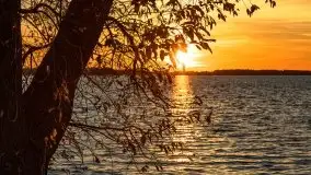 Zachód słońca nad jeziorem Dargin, październik 2021 - zdjęcie 41