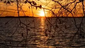 Zachód słońca nad jeziorem Dargin, październik 2021 - zdjęcie 42