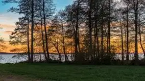 Zachód słońca nad jeziorem Dargin, październik 2021 - zdjęcie 36