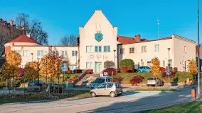 Zachód słońca w Rynie nad jeziorem Ryńskim, październik 2021 r. - zdjęcie 22