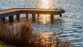 Zachód słońca w Rynie nad jeziorem Ryńskim, październik 2021 r. - zdjęcie 32