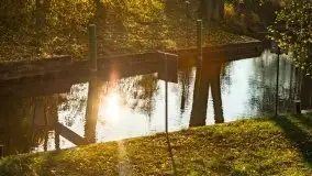 Jesienna i cicha śluza Guzianka I, Ruciane Nida - zdjęcie 24