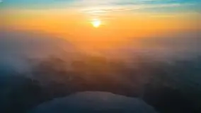 Wschód słońca nad jeziorami Niegocin i Grajewko w Bystrym - zdjęcie 3