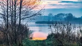 Wschód słońca nad jeziorami Niegocin i Grajewko w Bystrym - zdjęcie 16