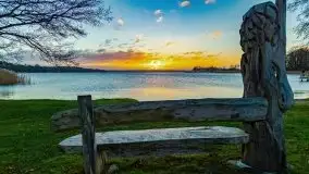 Wschód słońca nad jeziorem Święcajty, listopad 2021 r. - zdjęcie 22