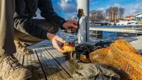 Fotorelacja z sprzątania dna w Ekomarinie Giżycko - zdjęcie 49