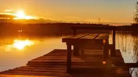 Listopadowy zachód słońca nad jeziorem Tałty, Skorupki - zdjęcie 5