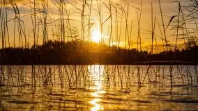 Zachód słońca nad jeziorem Tajty, widoczny z Pięknej Góry - zdjęcie 5