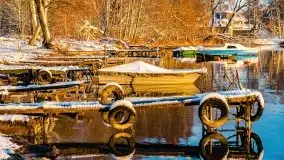 Grudniowy wschód słońca nad jeziorem Niegocin - zdjęcie 42