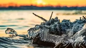 Zachód słońca nad jeziorem Święcajty, grudzień 2021 r. - zdjęcie 14