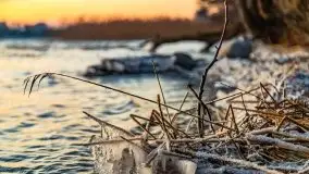 Zachód słońca nad jeziorem Święcajty, grudzień 2021 r. - zdjęcie 31