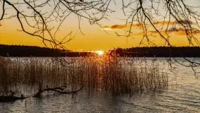 Grudniowy zachód słońca nad jeziorem Kisajno 2021 - zdjęcie 32