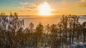 Wschód słońca nad jeziorem Niegocin, krzyż św. Brunona - zdjęcie 19