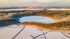 Zimowy wschód i południe w Strandzie nad jeziorem Kisajno - zdjęcie 2