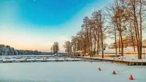 Zimowy wschód i południe w Strandzie nad jeziorem Kisajno - zdjęcie 14