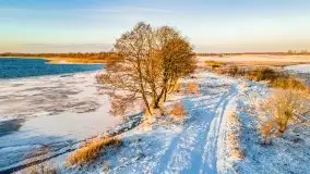 Wschód słońca nad jeziorem Łabap w Radziejach - zdjęcie 5