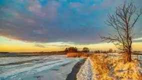 Wschód słońca nad jeziorem Łabap w Radziejach - zdjęcie 22