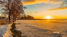 Wschód słońca nad jeziorem Łabap w Radziejach - zdjęcie 54