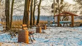 Styczniowy zachód słońca nad jeziorem Święcajty, 2022 r. - zdjęcie 25