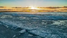 Styczniowe słońce, jezioro Dargin i kra... - zdjęcie 2