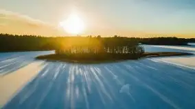 Zachód słońca przy wyspie Wydmińskiej, marzec 2021 r. - zdjęcie 9