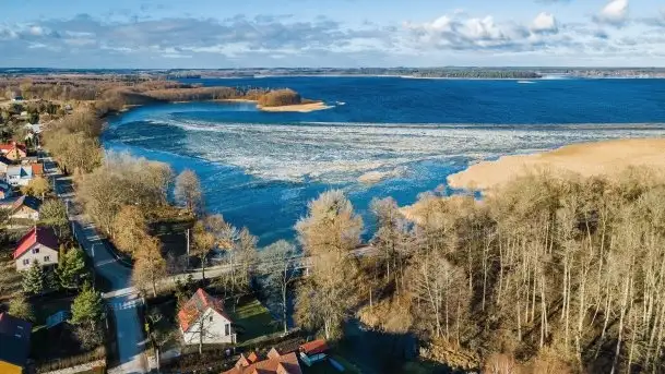 Zimowe jeziora przy Malinówce Wielkiej
