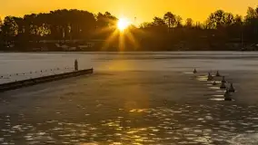 Wschód słońca w Strandzie nad jeziorem Kisajno - zdjęcie 10