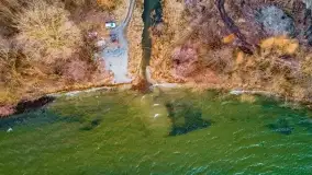 Zachód słońca nad jeziorem Niegocin, Bystry, luty 2021 - zdjęcie 22