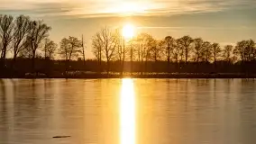 Zachód słońca nad jeziorem Harsz w Harszu - zdjęcie 29